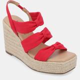 Journee Collection Women's Tru Comfort Foam Santorynn Sandals - Red - 9