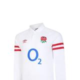 Umbro England Rugby Mens 22/23 Classic Long-Sleeved Home Jersey - White - XXL