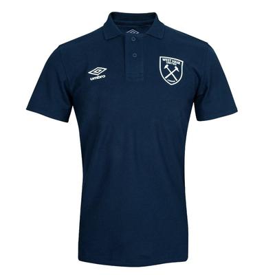 Umbro West Ham United FC Kids 22/23 Polo Shirt - Blue - 7