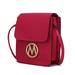 MKF Collection by Mia K Skylar Vegan Leather Womenâ€™s Crossbody Bag - Pink
