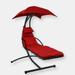 Sunnydaze Decor Sunnydaze Hammock Chair Floating Chaise Lounger & Canopy - Red - 1 PACK