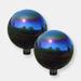 Sunnydaze Decor Mirrored Garden 10" Glass Gazing Ball Yard Decor - 2 Pack - Blue - 2 PACK