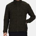 Regatta Mens Thornly Full Zip Fleece - Dark Khaki Marl - Green - S