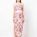 Marchesa Notte Strapless Column Midi Dress - Blush - Pink - 16