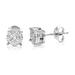 Vir Jewels 1/4 Cttw Stud Earrings For Women, Round Lab Grown 38 Diamond Stud Earrings - 6 mm H x 6 mm W - Grey