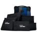 Miami CarryOn Foldable 6 Piece Packing Cubes - Black - STANDARD