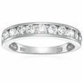 Vir Jewels 1 Cttw Diamond Wedding Band For Women, SI2-I1 Certified 14K White Gold Classic Diamond Wedding Band Channel Set, Size 4.5-10 - White - 10