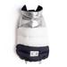 fabdog Silver, White and Navy Color Block Puffer - Grey - 22''