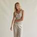 Crescent Adria Crochet Tank - White