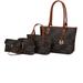 MKF Collection by Mia K Alexy M Signature 4 PCS Set - Brown