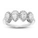 Vir Jewels 1.25 cttw Pear Cut Lab Grown Diamond Engagement Ring 60 Stones 14K White Gold Prong Set 3/4" - White - 7
