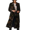 Free People Hazel Velvet Duster - Black