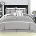Chic Home Design Veronica 8 Pc Comforter Set - Grey - KING
