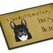 Caroline's Treasures 24 in x 36 in French Bulldog Spoiled Dog Lives Here Door Mat Indoor/Outdoor