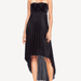 ONE33 SOCIAL The Liliana Black Strapless High-Low Cocktail Dress - Black