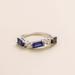 Juvetti Jewelry Forma Ring In Blue Sapphire And Diamond - Blue - US 6