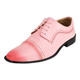 LIBERTYZENO BRUCE Leather Oxford Style Dress Shoes - Pink - 12