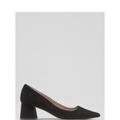 L.K. Bennett Sloane Black Suede Closed Court - Black