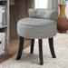 Inspired Home Odion Vanity Stool - Grey