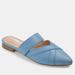 Journee Collection Women's Tru Comfort Foam Stasi Mule - Blue - 8.5