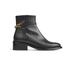 L.K. Bennett Lola Black Leather Ankle Boot - Black