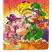 Caroline's Treasures Witch Voodoo Scarecrow Halloween Garden Flag 2-Sided 2-Ply
