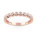 Brilliant Carbon Vega Bezel Band In White Gold - 0.10 Ct. Tw. - Pink - 7