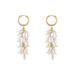 Olivia Le Azalea Freshwater Pearl Chandelier Hoop Earrings - Gold