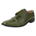 LIBERTYZENO BRUCE Leather Oxford Style Dress Shoes - Green - 10.5