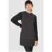 Principles Womens/Ladies Spotted Chiffon Pleated Tunic Top - Black - 12