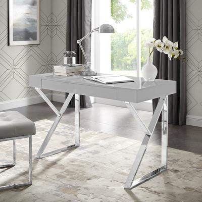 Inspired Home Markee Writing Desk - Grey