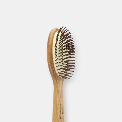Koh-I-Noor Legno Red Alder Wood Pneumatic Oval Brush with Cylindrical Wood Pins, Large