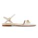 L.K. Bennett Kelly Flat Sandals - Ecru - Brown