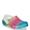 Crocs Crocs Girls Ombre Glitter Classic Clog (Multicolored) - Blue - 5