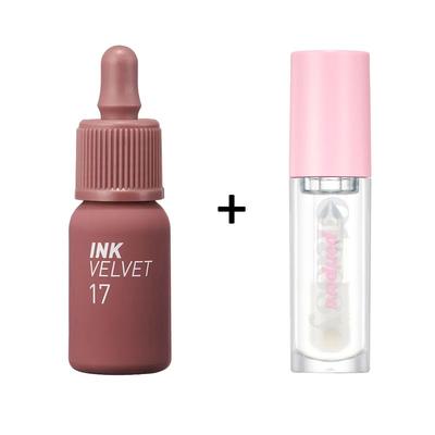 Peripera Ink Velvet [#17] + Ink Glasting Lip Gloss [#1]