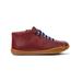 Camper Unisex Burgundy Leather Peu Boots - Red - 36