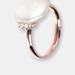 Bronzallure Freshwater Maxima Pearl and Cubic Zirconia Ring - Pink - 7.5