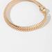 Saachi Style Herringbone Flat Chain Bracelet - Gold
