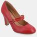 Journee Collection Women's Narrow Width Windy Pumps - Red - 5.5