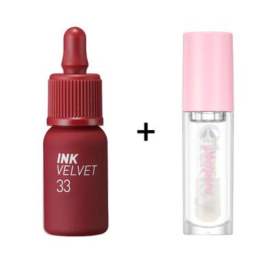 Peripera Ink Velvet [#33] + Ink Glasting Lip Gloss [#1]