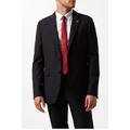 Burton Mens Limited Edition Football Slim Suit Jacket - Black - Black - 46R