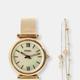 Fossil Fossil Women's Carlie ES4443SET Rose-Gold Stainless-Steel Japanese Quartz Dress Watch - Gold - ONE SIZE