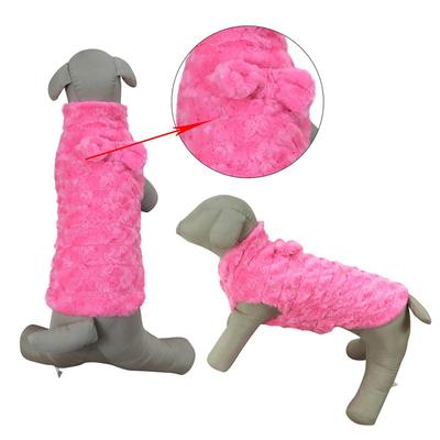 Primeware Inc. Luxury Faux Fur Winter Dogs Coat - Pink - LG