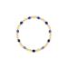Olivia Le Blue Sodalite Gemstone Gold Bubble Bead Bracelet - Gold - 7"