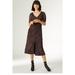 Principles Womens/Ladies Animal Print Mesh Ruched Front Dress - Brown - 6