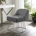 Inspired Home Omanta Vanity Stool - Grey