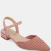 Journee Collection Women's Ansley Wide Width Flats - Pink - 7