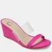 Journee Collection Journee Collection Women's Angelina Wedge - Pink - 8