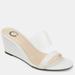 Journee Collection Journee Collection Women's Angelina Wedge - White - 6.5