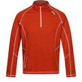 Regatta Mens Yonder Quick Dry Moisture Wicking Half Zip Fleece Jacket - Rusty Orange - Orange - XXL